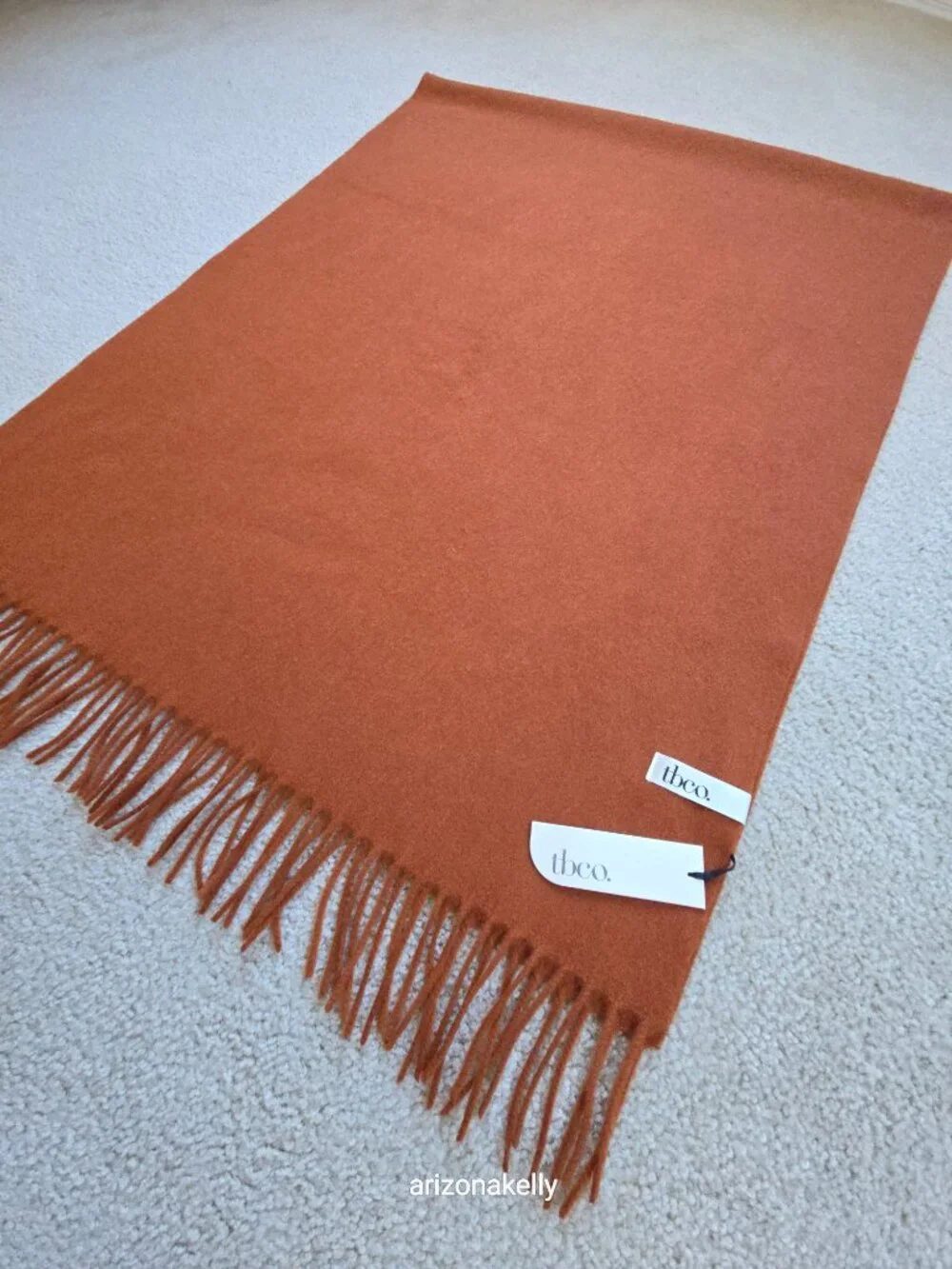 NWT tbco Lambswool Rust Scarf Scotland